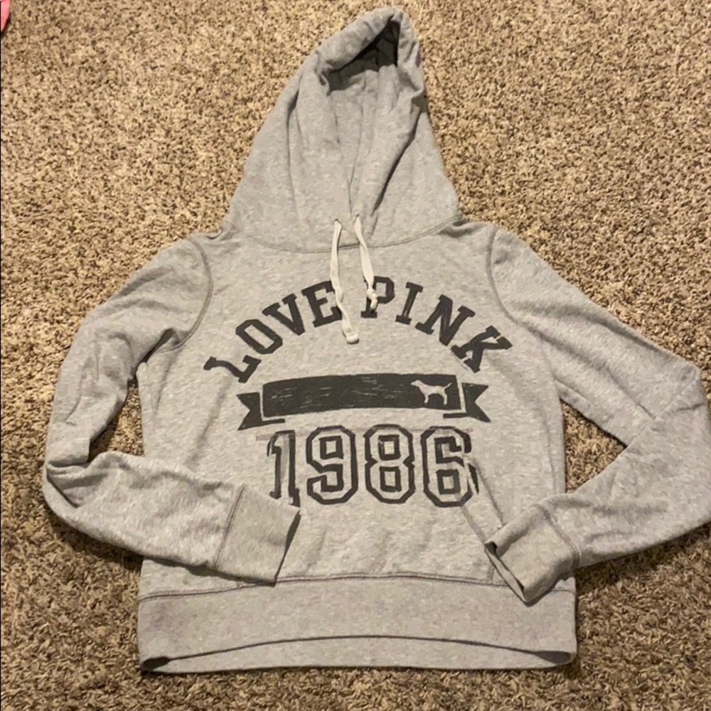 Gray love pink hoodie OG